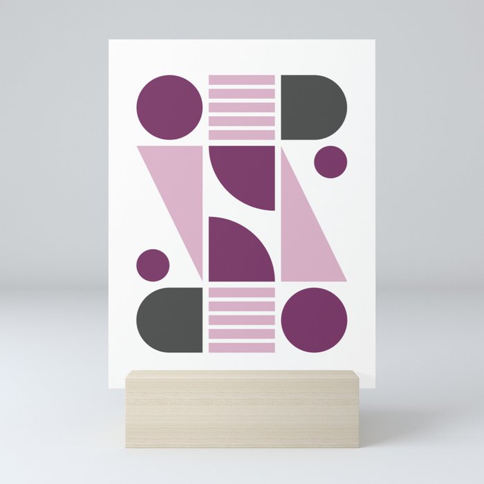 Classic geometric modern composition 5 Mini Art Print