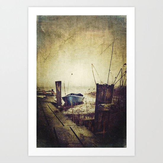 Rugged fisherman Art Print