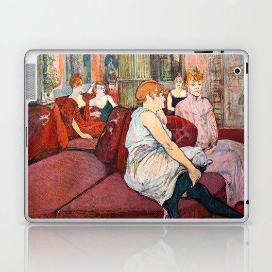 Toulouse-Lautrec - At the Salon, rue des Moulins Laptop & iPad Skin