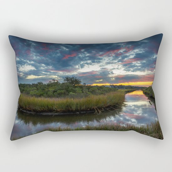 Mississippi Coastal Sunrise Rectangular Pillow