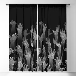 Halloween Horror Zombie Hand Pattern Blackout Curtain