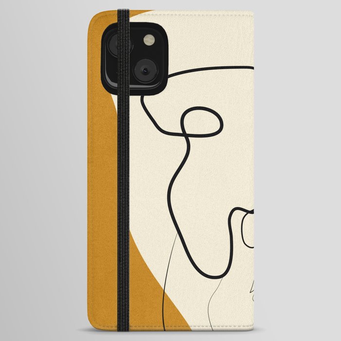 Abstract Portrait 3 iPhone Wallet Case