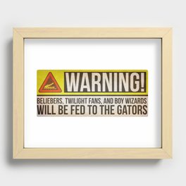 Fed to the Gators Recessed Framed Print