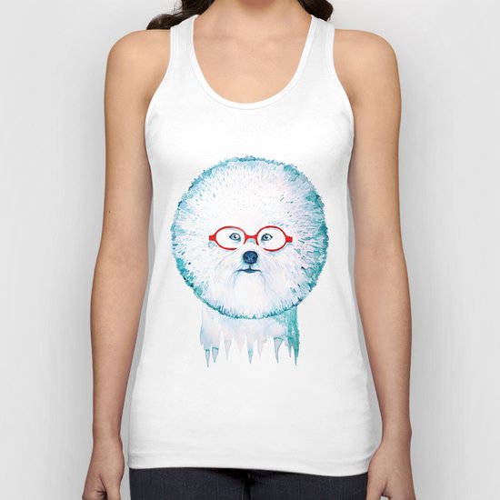 Dog-dandelion Unisex Tank Top