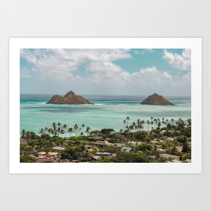 the mokes | oahu, hawaii Art Print by itspaigejords | Society6