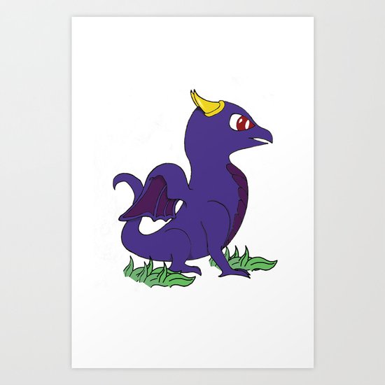 Dragon Baby Art Print