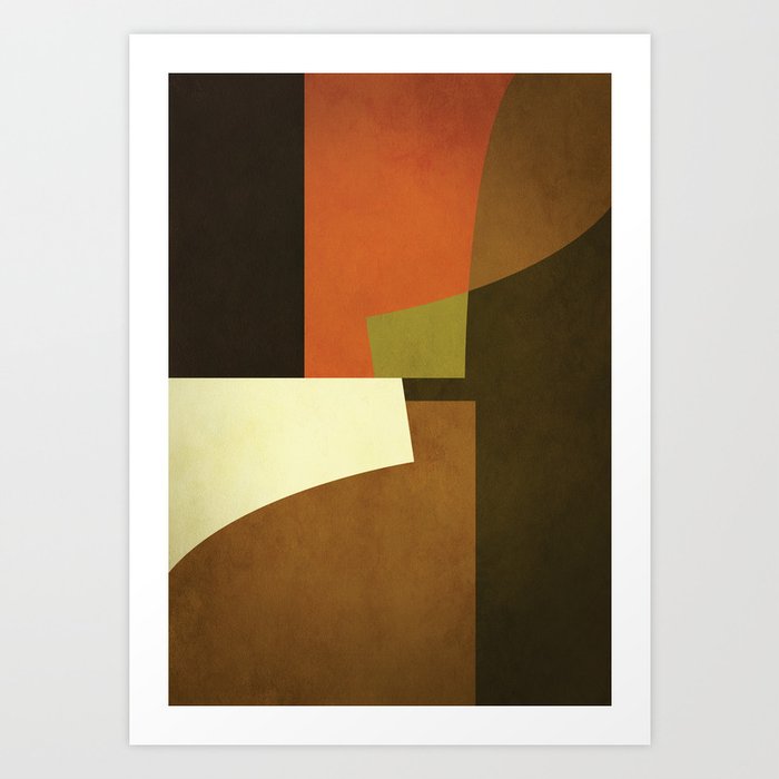 Abstract Minimal Minimalist Geometry Geometric Modern Minimalist Art Print By Heaventextures