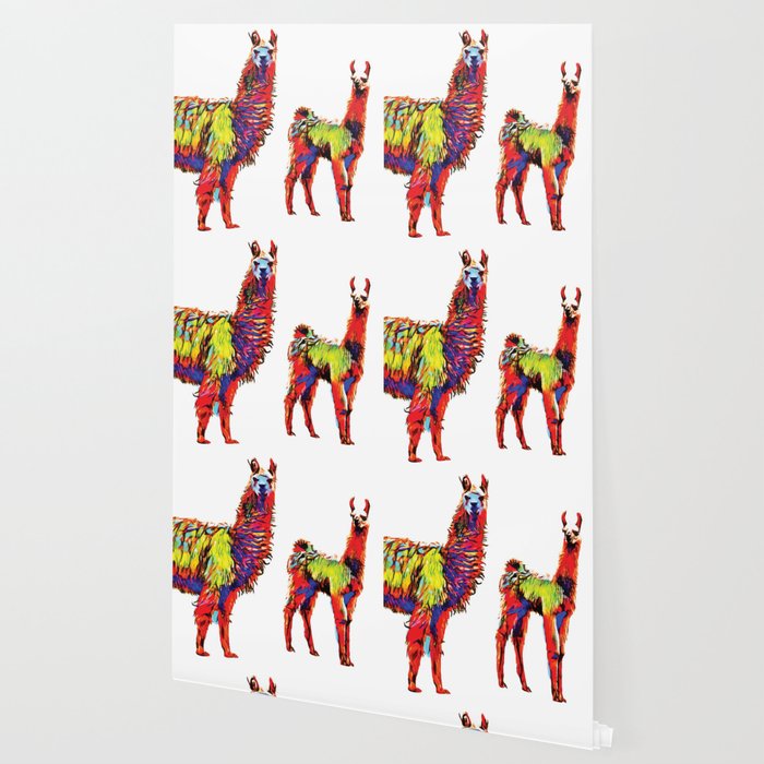 Electric Llamas Wallpaper By Jrhgraphics Society6