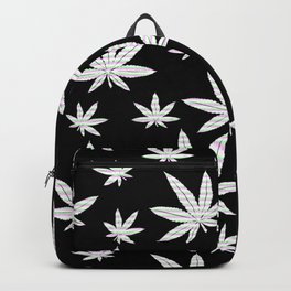 Black & White Weed Marijuana Cannabis Lovers Smokers  Backpack