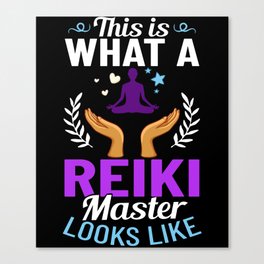 Reiki Healer Energy Healing Music Master Stone Canvas Print