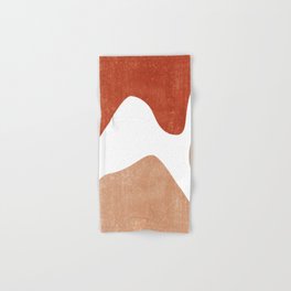 Terracotta Art Print 7 - Terracotta Abstract - Modern, Minimal, Contemporary Print - Burnt Orange Hand & Bath Towel