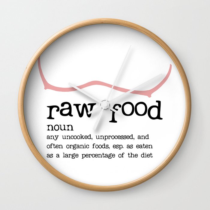 Raw Food Diet unisex Wall Clock