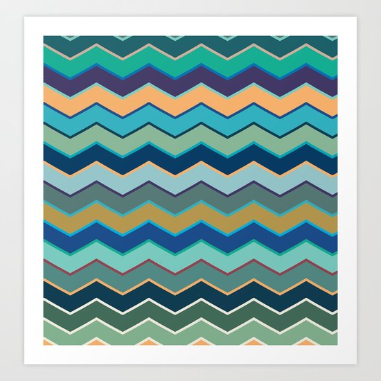Colorful Wave II Art Print