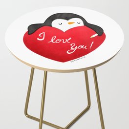 I love you Penguin Side Table