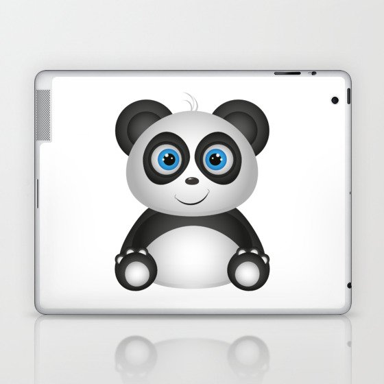 Panda Vector Illustration Laptop & iPad Skin