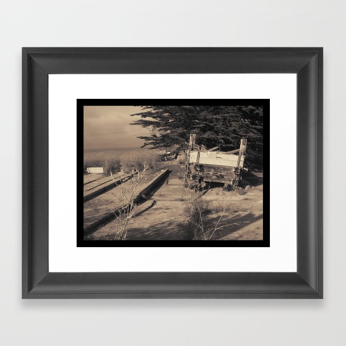 Ruins at Old Cannery Row Framed Art Print