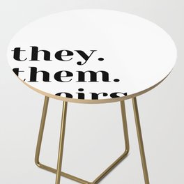 Their/Them/Theirs Side Table