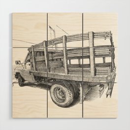 Delivery truck Wood Wall Art