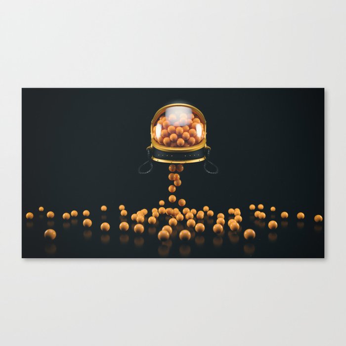 The Take Off Canvas Print | Graphic-design, 3d, Artwork, Astronaut, Take-off
