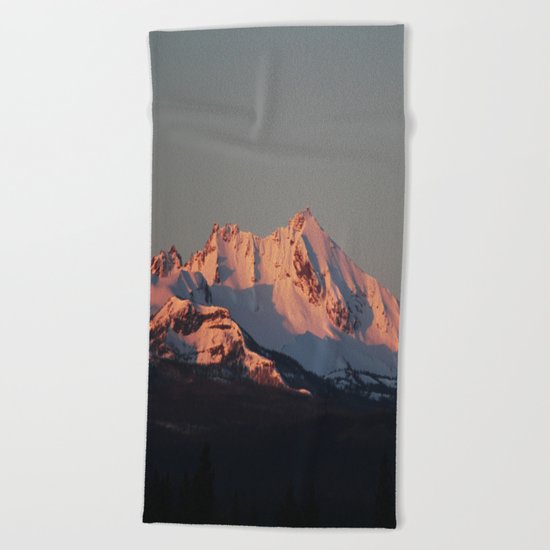 Alpenglow Beach Towel