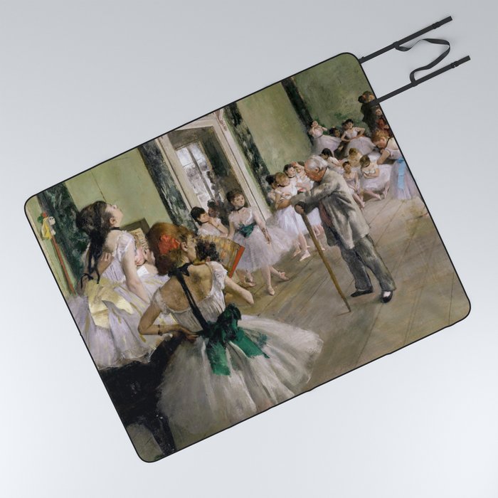 Edgar Degas - The Dancing Class Picnic Blanket