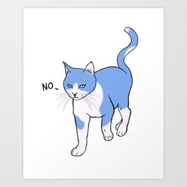 No Gatto Art Print