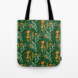 Natural pattern with herbs and flowers of the fields.  Tote Bag