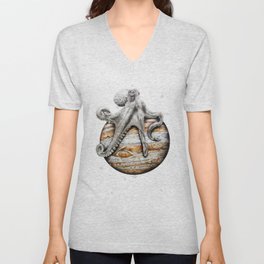 Celestial Cephalopod V Neck T Shirt