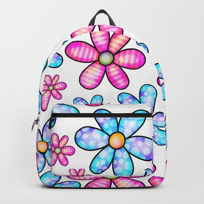 Doodle Spring Flower Pattern 03 Backpack