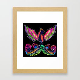 Phoenix in rainbow Framed Art Print