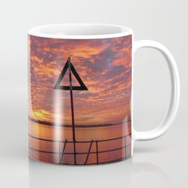 Brightlingsea, Essex Coffee Mug | Rivercolne, Clouds, Essex, River, Brightlingsea, Colne, Coast, Sunset, Orangesunset, Digital 