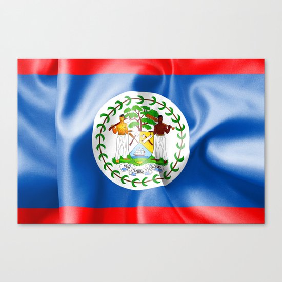 Belize Flag Canvas Print