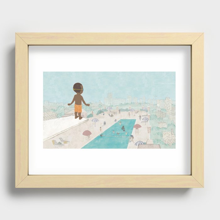 Jabari On Top of The World Recessed Framed Print