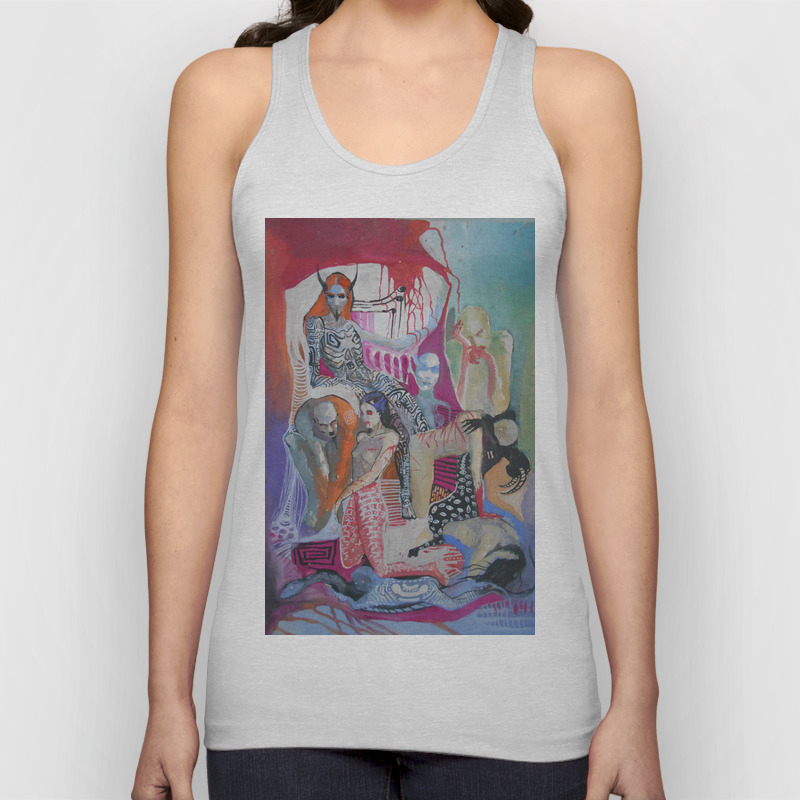 Colorful Hell And Scars Unisex Tank Top By Fosco Culto Society6