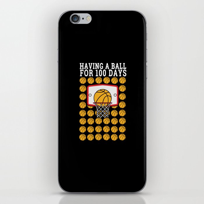 Days Of School 100th Day 100 Basketball iPhone Skin