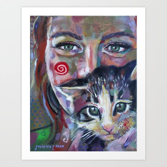 Kitty Art Print