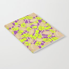 Geometric pattern of stylized ovals and lines Notebook
