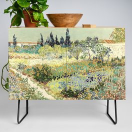 Vincent Van Gogh : Garden at Arles Credenza