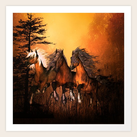 Horses Art Print