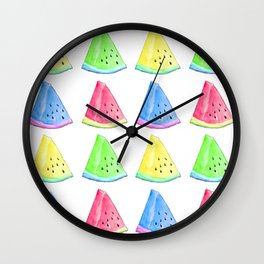 Watermelon Color Mix Wall Clock