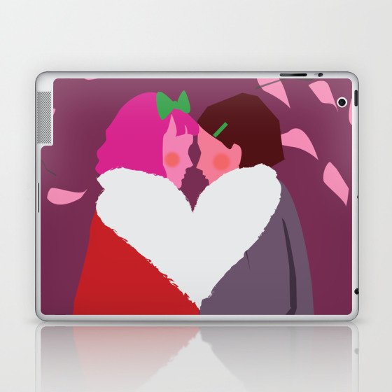 Cozy Couple Valentine or Love Image Laptop & iPad Skin