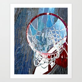 Basketball art spotlight vs 2 Art Print