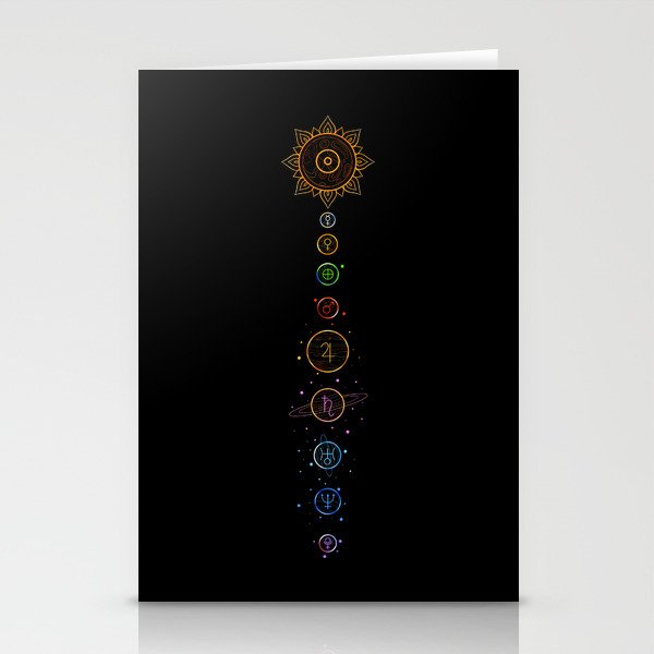 Planetary Alignment Stationery Cards