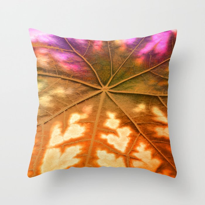 Leaf Incredible, Amber Throw Pillow