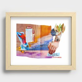 A Look at Lower Back Pain Recessed Framed Print
