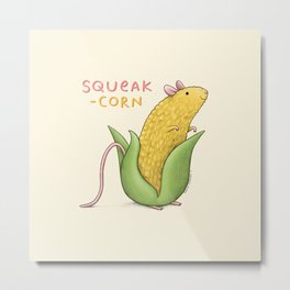 Squeak-corn Metal Print