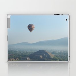 Mexico Photography - Hot Air Balloon Flying Over Beautiful Nature Laptop Skin