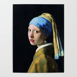 Jan Vermeer Girl With A Pearl Earring Baroque Art Poster