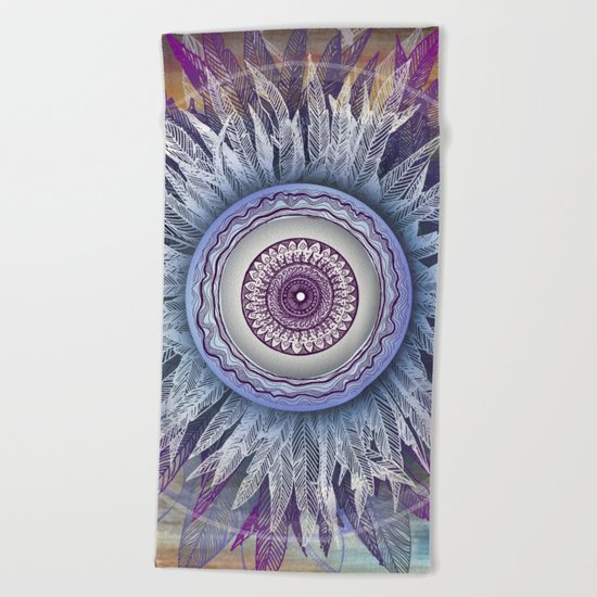 Crown Chakra (II) Beach Towel
