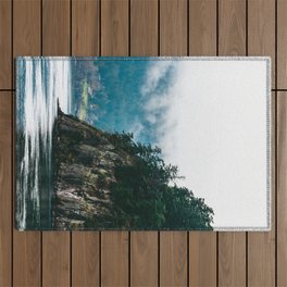 Foggy Vancouver Island V | Landscape Photography Outdoor Rug